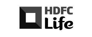 HDFC Life insurance company logo with square icon - Neutrinos