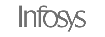 Infosys logo in gray sans-serif font - Neutrinos