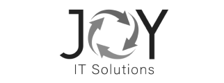 JOY IT Solutions logo with circular arrows forming the "O" - Neutrinos